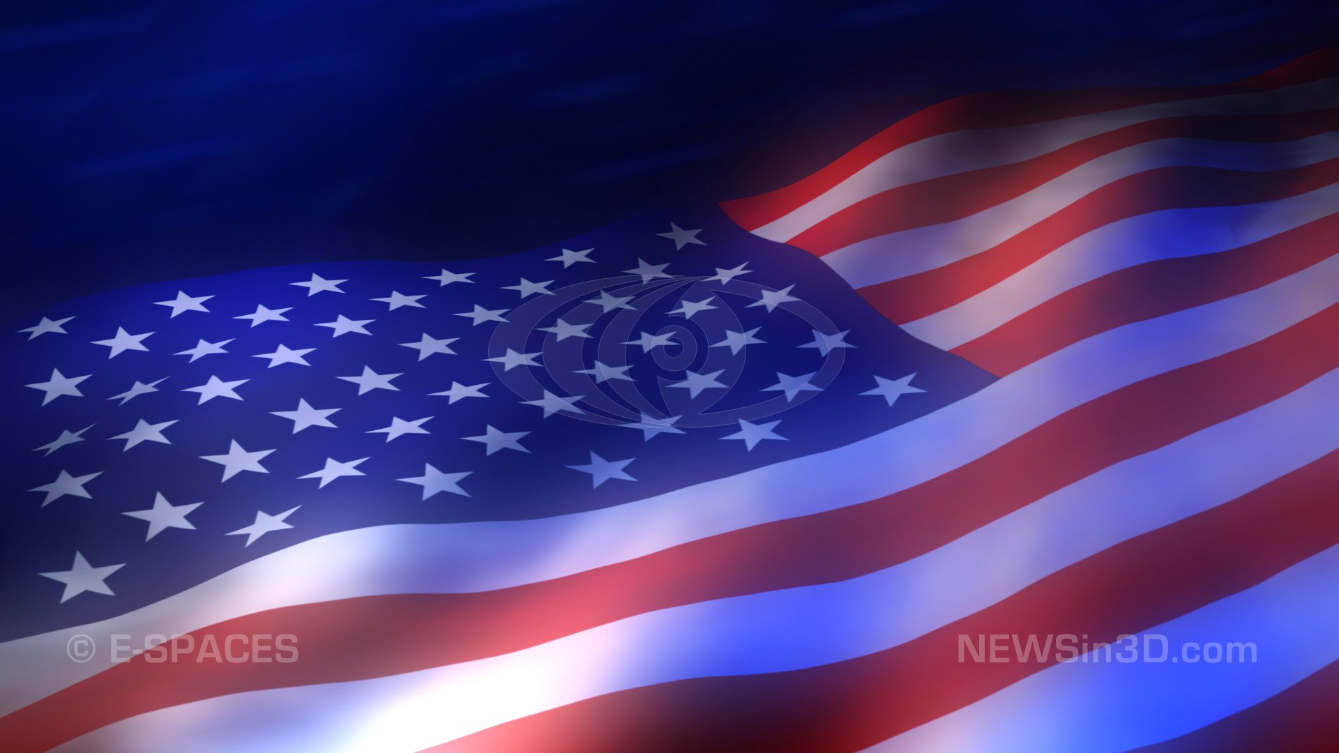 American flag animated background