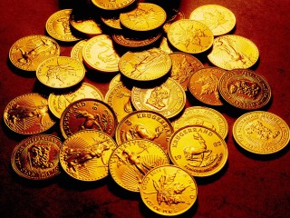 Gold Coins Background