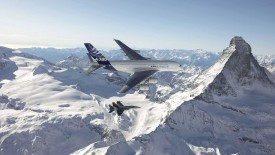 Airbus A380 In The Air Widescreen Wallpaper