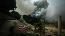 American Army Power Smoke Soldiers Heavy Weapons