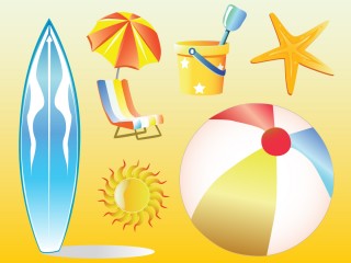 Beach Vacation Vector Pack