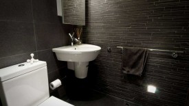 Black Modern Small Bathroom Remodel Design Ideas