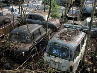 Car Dump Old Cars Desktop