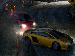 Cars Drift Night Speed Widescreen Photo Desktop