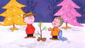 Charlie Brown Children Winter Holiday Background