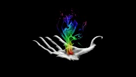 Colorful Smoke Abstract Hand Desktop High Definition Wallpapers Free