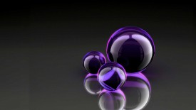 Dark Black Purple Ball