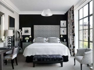 Groovy Black And White Themed Bedroom