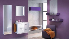 Incredible Purple Small Bathroom Remodel Design