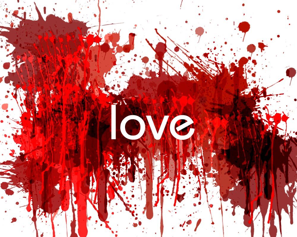Love Lovesick Red Blood Wall Desktop - Wallpapers Hero