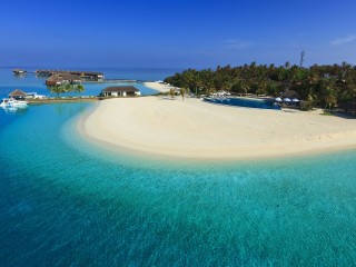 Maldives Luxury Resort Iphone Panoramic Wallpaper HD Pic