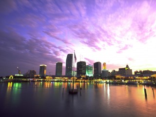 Miami Beach Skyline Hd Widescreen Wallpaper HD Pic