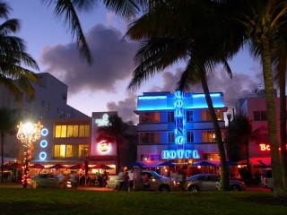 Miami South Beach Florida At Night HD Wallpaper HD Pic