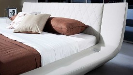 Modern Bed With Speakers And Iphone Audio Dock  Widescreen Wallpapers