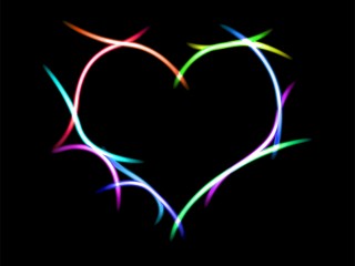 Neon Heart Deskto