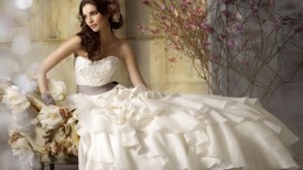 White Wedding Dresses 2014 Background HD Wallpaper